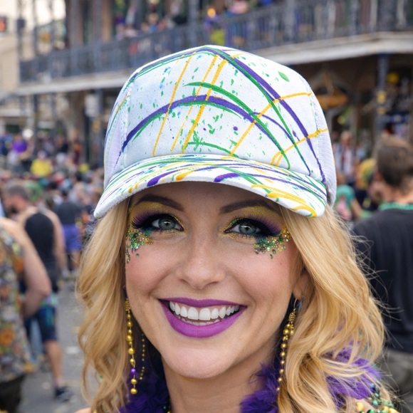 Mardi Gras Accessories - Custom Mardi Gras Trucker Cap 🧢 💜💚💛